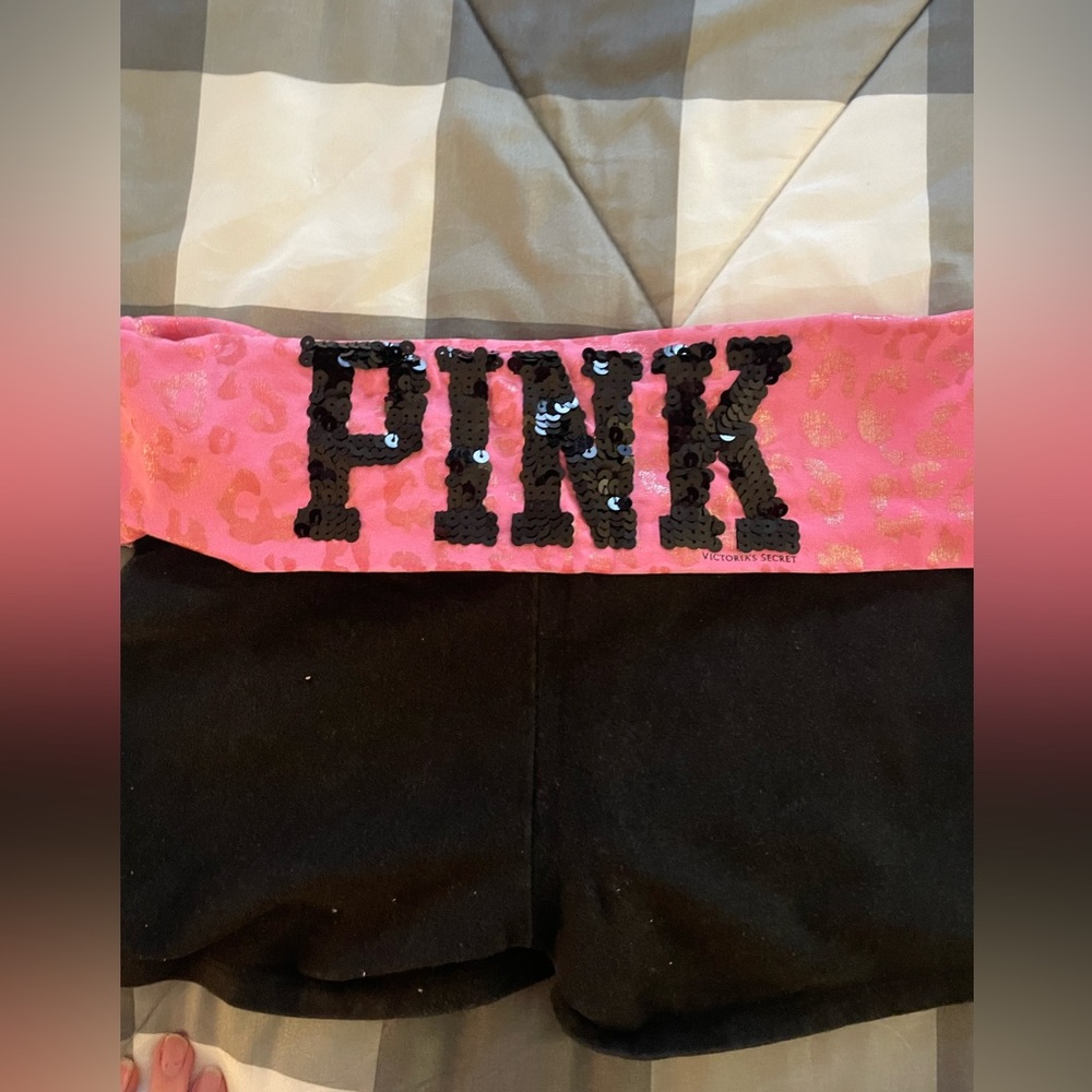 Victoria’s Secret pink Sequin Shorts
